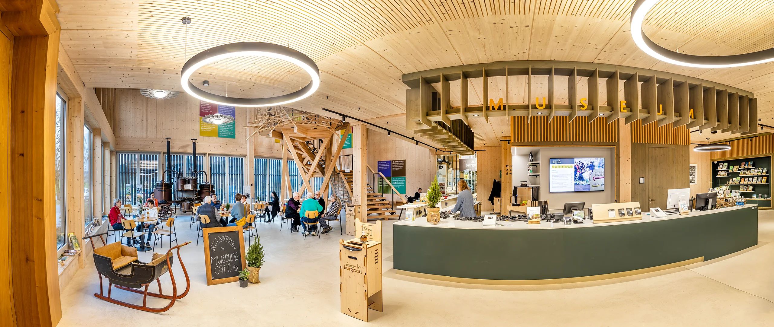 Museumscafé, Kasse, Eingang