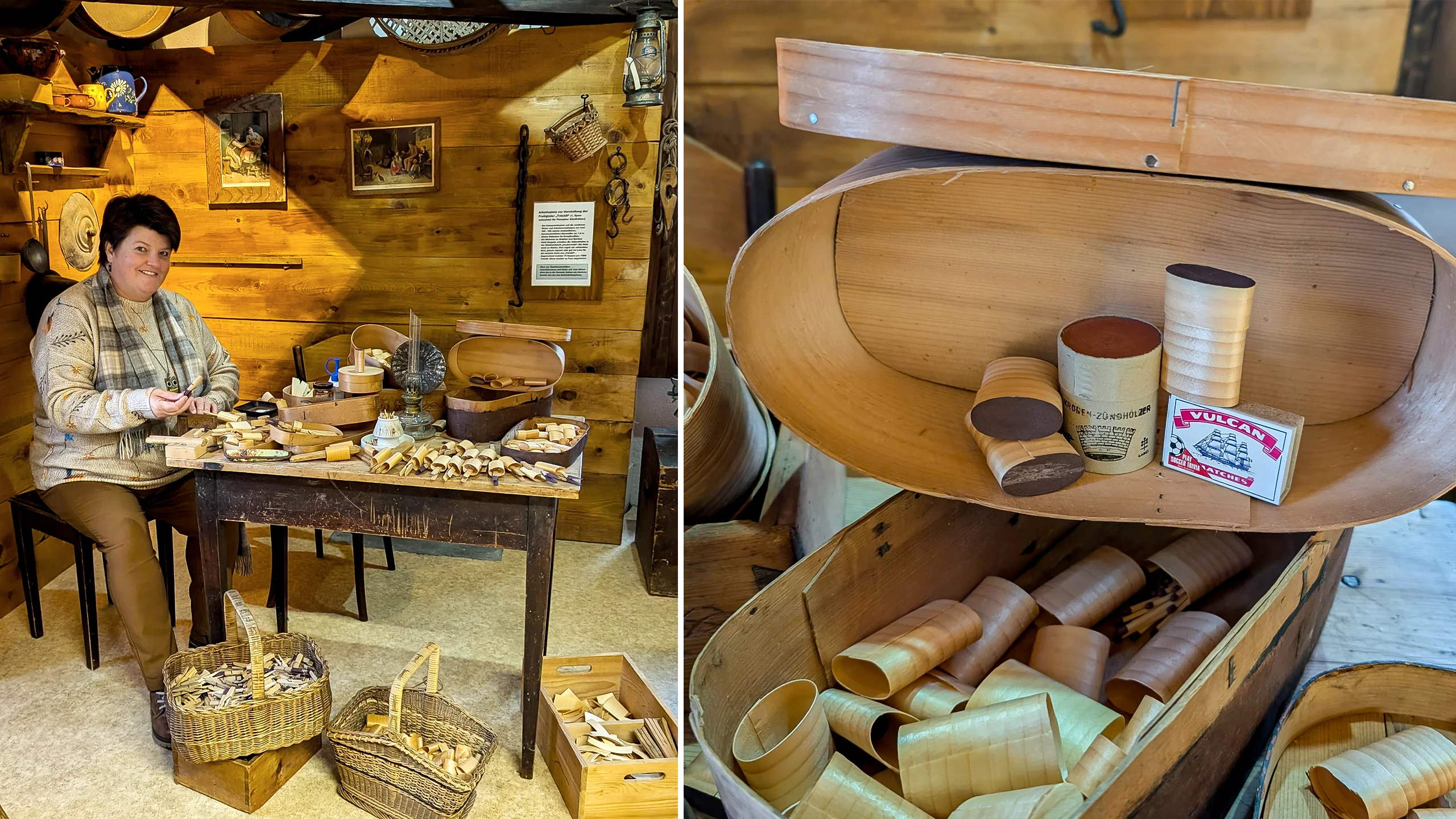 Schweizerisches Agrarmuseum Burgrain Spanschachteln